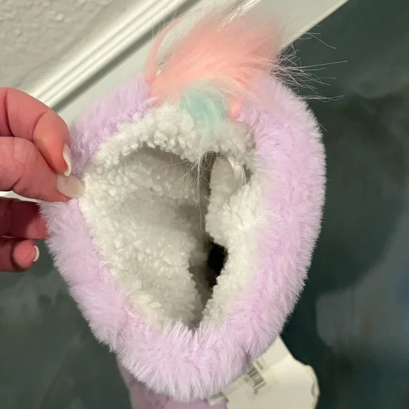 Daphne Golf Club Driver Unicorn Headcover Plush Stuffed Animal Purple Rainbow - Picture 12 of 13